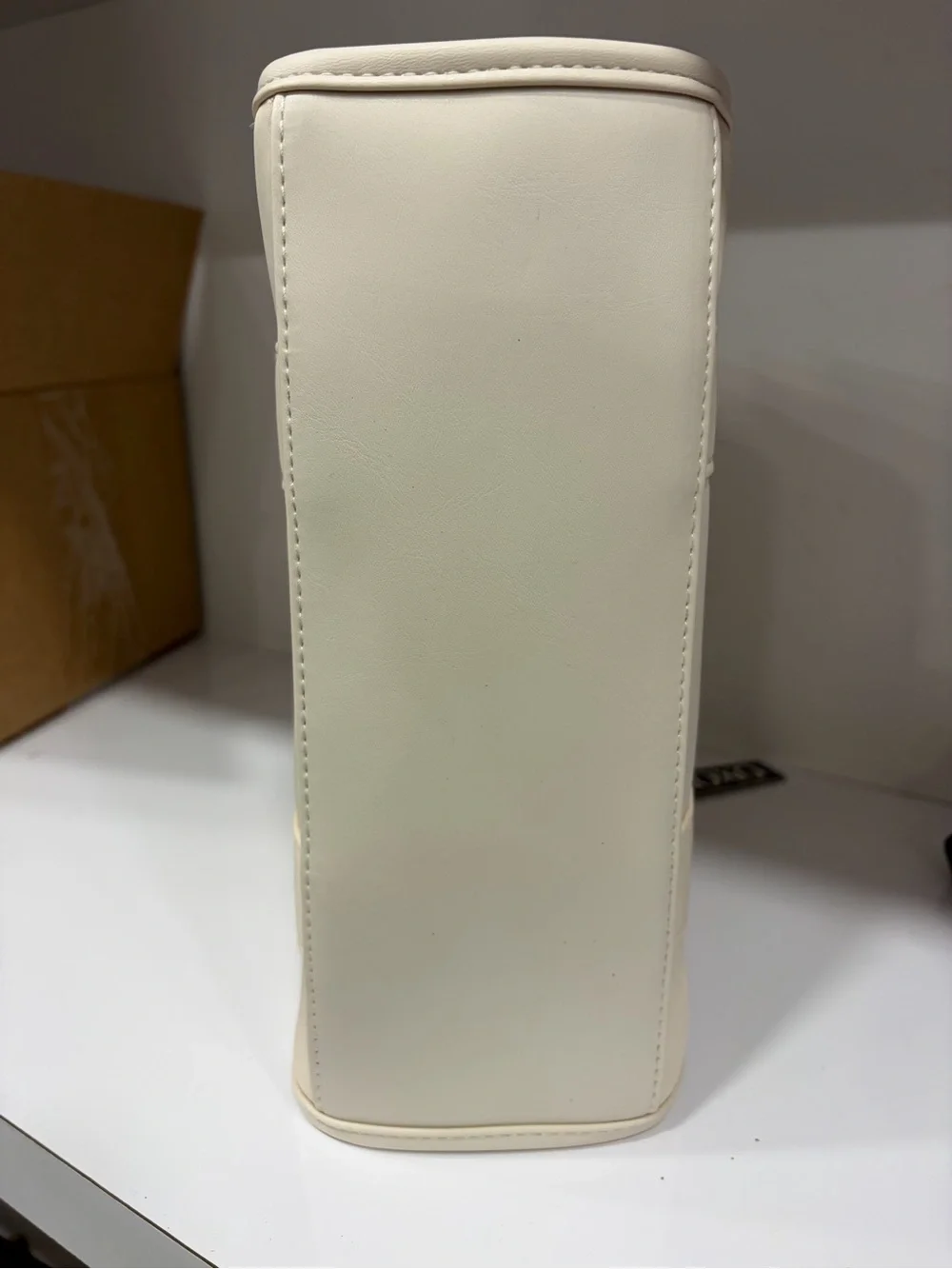 XOXO Cream Tote Bag with Embroidered Logo
